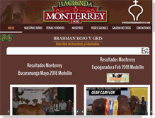 Tablet Screenshot of haciendamonterrey.com